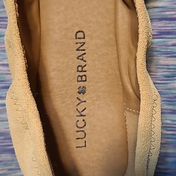 Lucky Brand Emmie Ballet Flats suede tan 10 - Picture 6 of 6